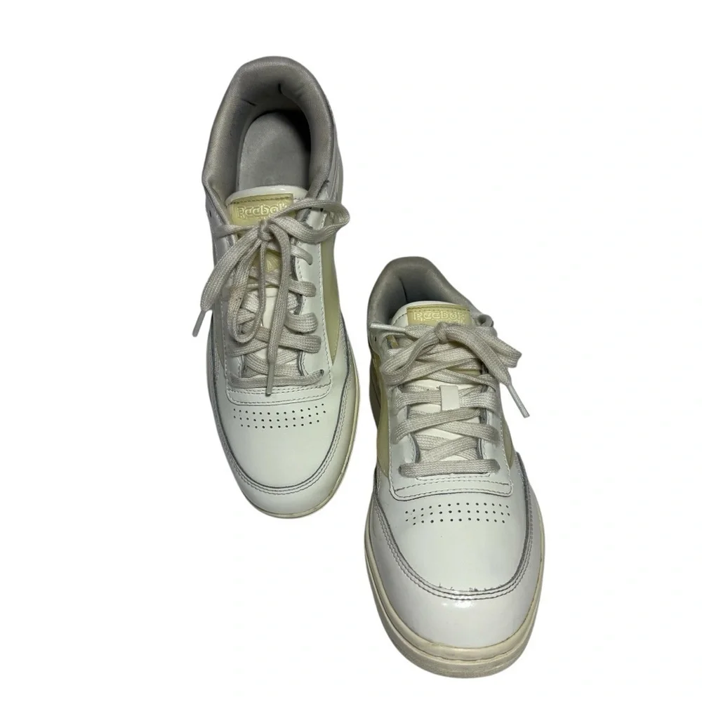 Reebok Classics Cardi B Gloss | Coated Club C Double chalk  women’s Sneakers